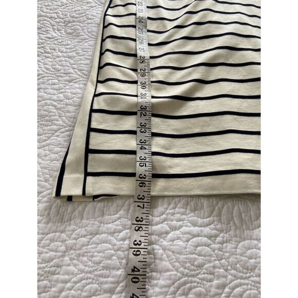 Banana Republic Factory Striped Bodycon Dress Size 8 White Knee Length - Picture 11 of 11